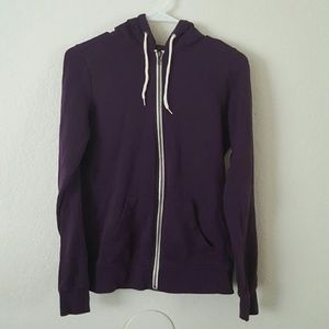 Purple Zine Zip-up Hoodie